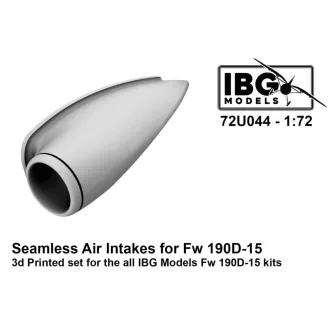   IBG Models Focke-Wulf Fw-190 D-15 - Seamless Air Intakes 3D-Printed (for IBG kits) - repülőgép légbeömlő készlet