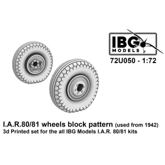   IBG Models IAR-80/81 C - Wheels Block Pattern (used from 1942) (for IBG kits) - repülőgép futómű készlet
