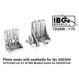   IBG Models Gotha Go-242A-1 / Go-244 - Pilots Seats with Seatbelts (3D-Printed / for IBG Models kits) - pilóta biztonságiöv készlet