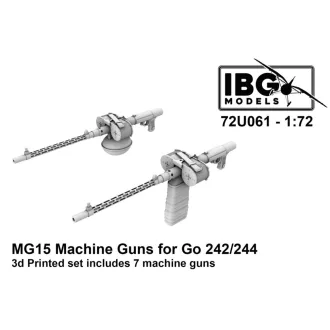   IBG Models Gotha Go-242 A-1 / Go-244 - MG15 Machine Guns (3D-Printed / for IBG Models kits) - repülőgép géppuska készlet