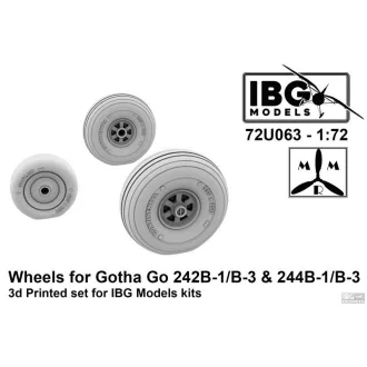   IBG Models Wheels for Gotha Go 242B-1/B-3 & 244B-1/B-3 - repülőgép futómű készlet
