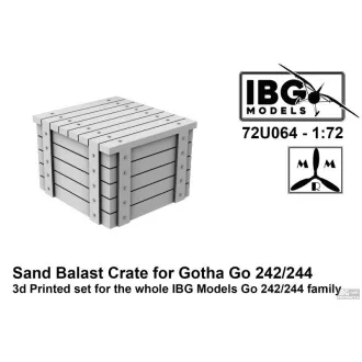   IBG Models Sand Ballast Crate For Gotha Go 242/244 - repülőmakett feljavító készlet