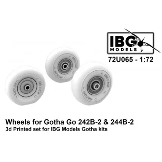   IBG Models Gotha Go 242B-2 & 244B-2 - Wheels Set (3D-Printed / for IBG Kits) - repülőgép futómű készlet