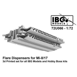   IBG Models Mil Mi-8 and Mi-17 - Flare Dispensers (3D-Printed / for IBG Models and Hobby Boss kits) - helikopter csapdaszóró készlet