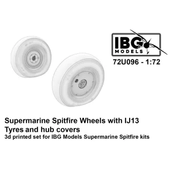   IBG Models Supermarine Spitfire - Wheels with IJ13 Tyres and Hub Covers (for IBG Kits / 3D-Printed) - repülőgép futómű készlet