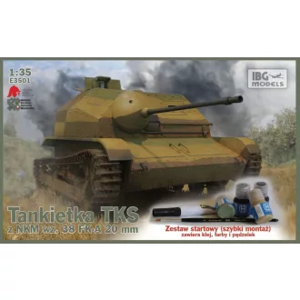   IBG Models TKS - Polish Tankette with 20mm NKM wz. 38 FK-A STARTER SET - harckocsi makett