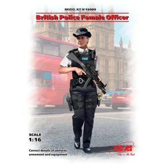ICM British Police Female Officer 1:16 figura készlet