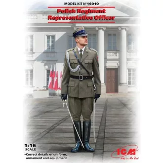   ICM Polish Regiment Representative Officer 1:16 figura készlet