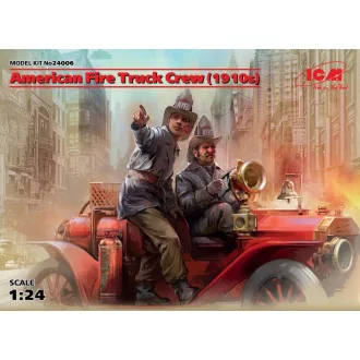   ICM American Fire Truck Crew(1910s)2 Figures 1:24 katonai jármű makett