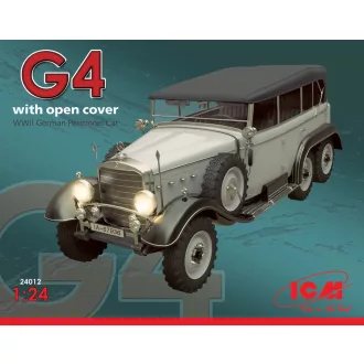   ICM Typ G4 Soft Top WWII German Personnel Car 1:24 katonai jármű makett