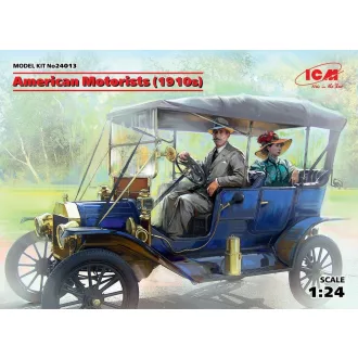   ICM American Motorists (1910s)(1male,1female figures) 1:24 figura készlet