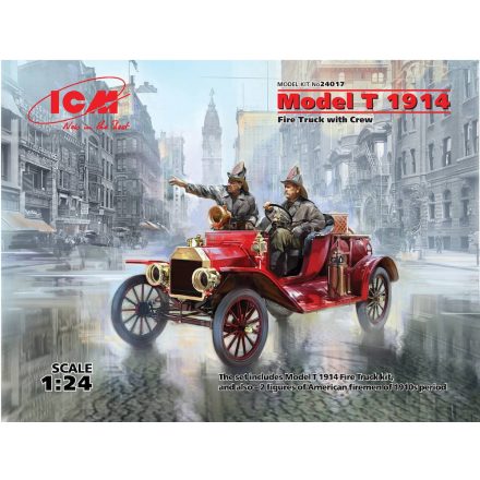 ICM Model T 1914 Fire Truck with Crew makett