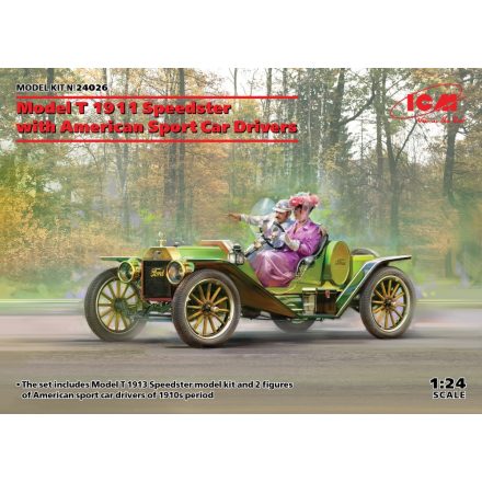 ICM Model T 1913 Speedster with American Sport Car Drivers makett
