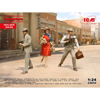 ICM Gangsters (3 figures) 1:24 figura készlet