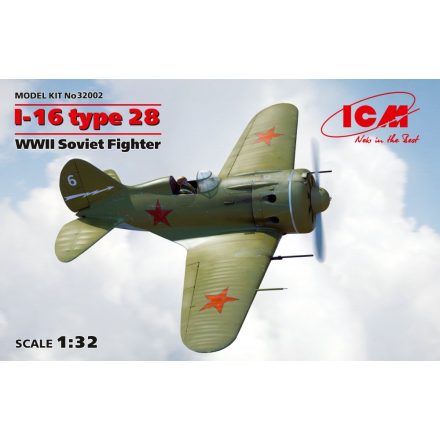 ICM I-16 type 28 WWII Soviet Fighter makett