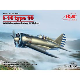 ICM Polikarpov I-16 type 10, WWII China Guomindang makett