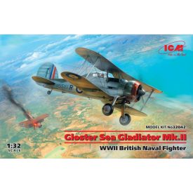  ICM Gloster Sea Gladiator Mk.II , WWII British Naval Fighter makett