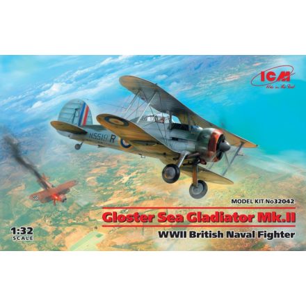 ICM Gloster Sea Gladiator Mk.II , WWII British Naval Fighter makett