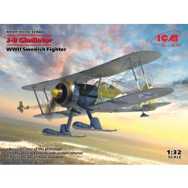 ICM J-8 Gladiator, WWII Swedish Fighter makett
