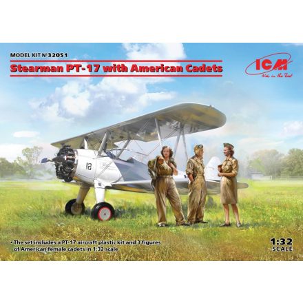 ICM Stearman PT-17 with American Cadets makett