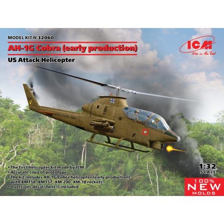 ICM AH-1G Cobra (early production), US Attack Helicopter makett