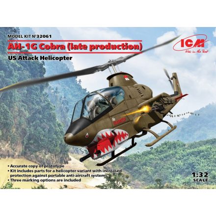 ICM AH-1G Cobra (late production), US Attack Helicopter makett