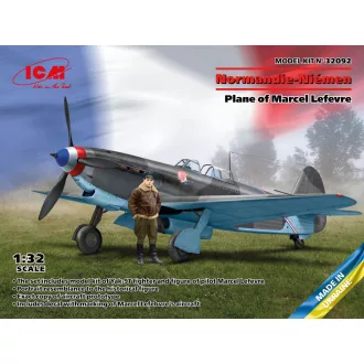   ICM Normandy-Neman. Plane of Marcel Lefevre(Yak-9T w.M.Lefevre figure) makett