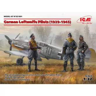   ICM German Luftwafe Pilots(1939-1945)(3 Figu 1:32 figura készlet