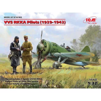   ICM VVS RKKA Pilots(1939-1942p)(3 Figures) 1:32 figura készlet
