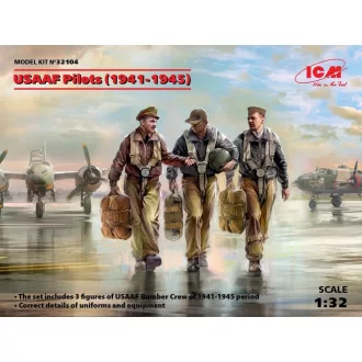   ICM USAAF Pilots (1941-1945) (3 figures) 1:32 figura készlet