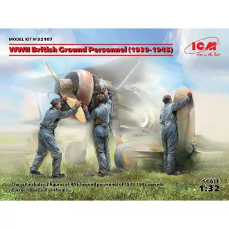   ICM WWII British Ground Personnel(1939-1945)(3 figures) 1:32 figura készlet