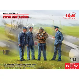 ICM WWII RAF Cadets (100% new molds) 1:32 figura készlet