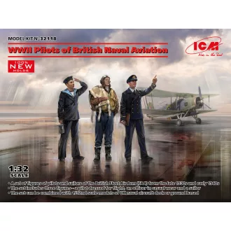   ICM WWII Pilots of British Naval Aviation (100% new molds) 1:32 figura készlet
