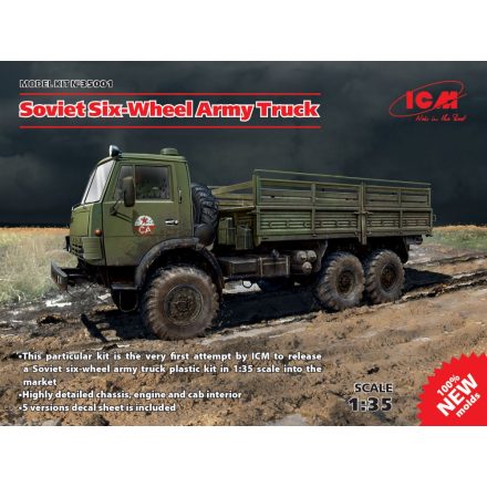 ICM Kamaz Soviet Six-Wheel Army Truck makett