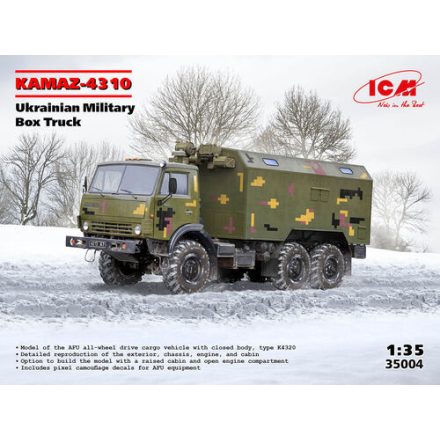 ICM KAMAZ-4310 - Ukrainian Military Box Truck makett