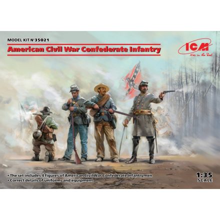 ICM American Civil War Confederate Infantry makett