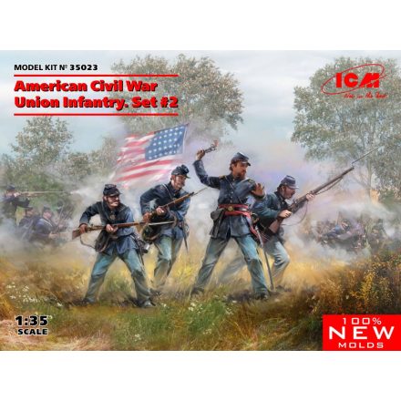 ICM American Civil War Union Infantry. Set #2 makett