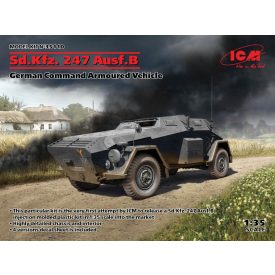   ICM Sd.Kfz. 247 Ausf.B, German Command Armoured Vehicle makett