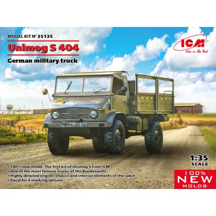ICM Unimog S 404, German military truck makett