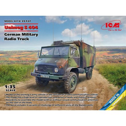 ICM Unimog S 404 - German Military Radio Truck makett