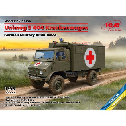ICM Unimog S 404, German Military Ambulance makett