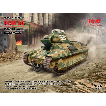 ICM FCM 36, WWII French Light Tank makett