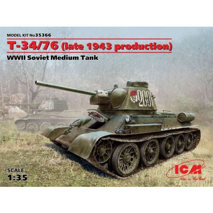 ICM Т-34/76 (late 1943 production) makett