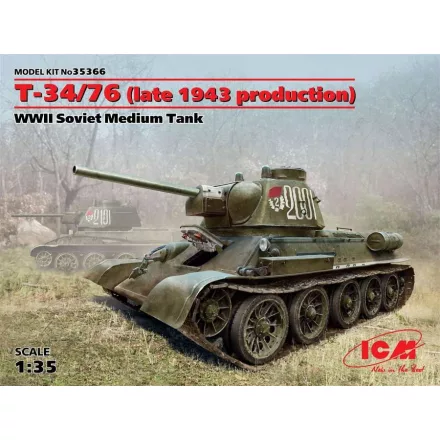 ICM Т-34/76 (late 1943 production) makett