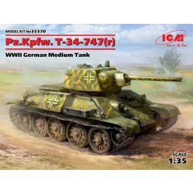 ICM Pz.Kpfw. T-34-747(r) WWII German Medium Tank makett