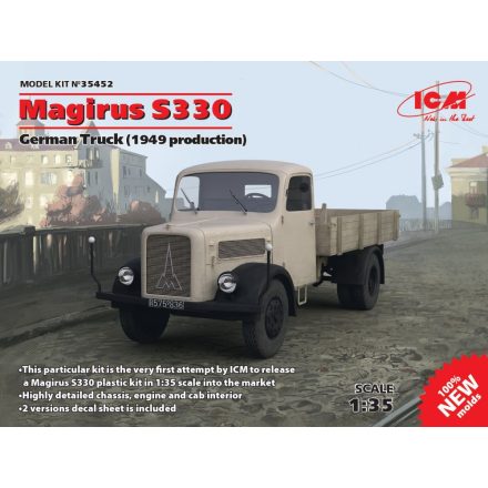 ICM Magirus S330 German Truck (1949 production) makett