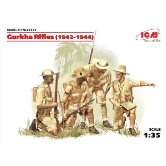 ICM Gurkha Rifles (1944) (4 figures) 1:35 figura készlet