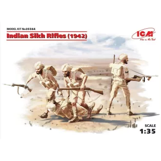   ICM Indian Sikh Rifles (1942) (4 figures) 1:35 figura készlet