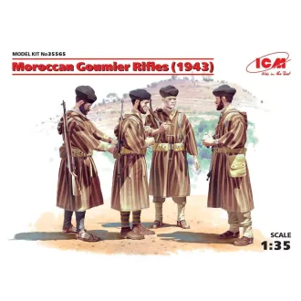   ICM Moroccan Goumier Rifles(1943)(4figures) 1:35 figura készlet