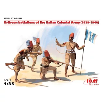   ICM Eritrean battalions of the Italian Army (1939-1940) 4 figures 1:35 figura készlet